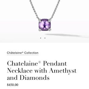 David Yurman Chatelaine Amethyst Necklace